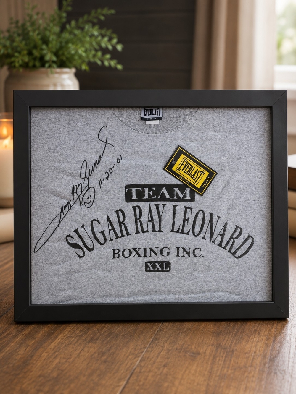 Everlast Gray Framed 'Team Sugar Ray Leonard' Tee